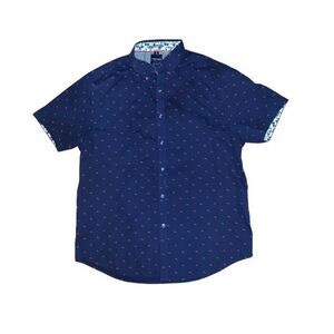 Denim & Flower Button Front Top